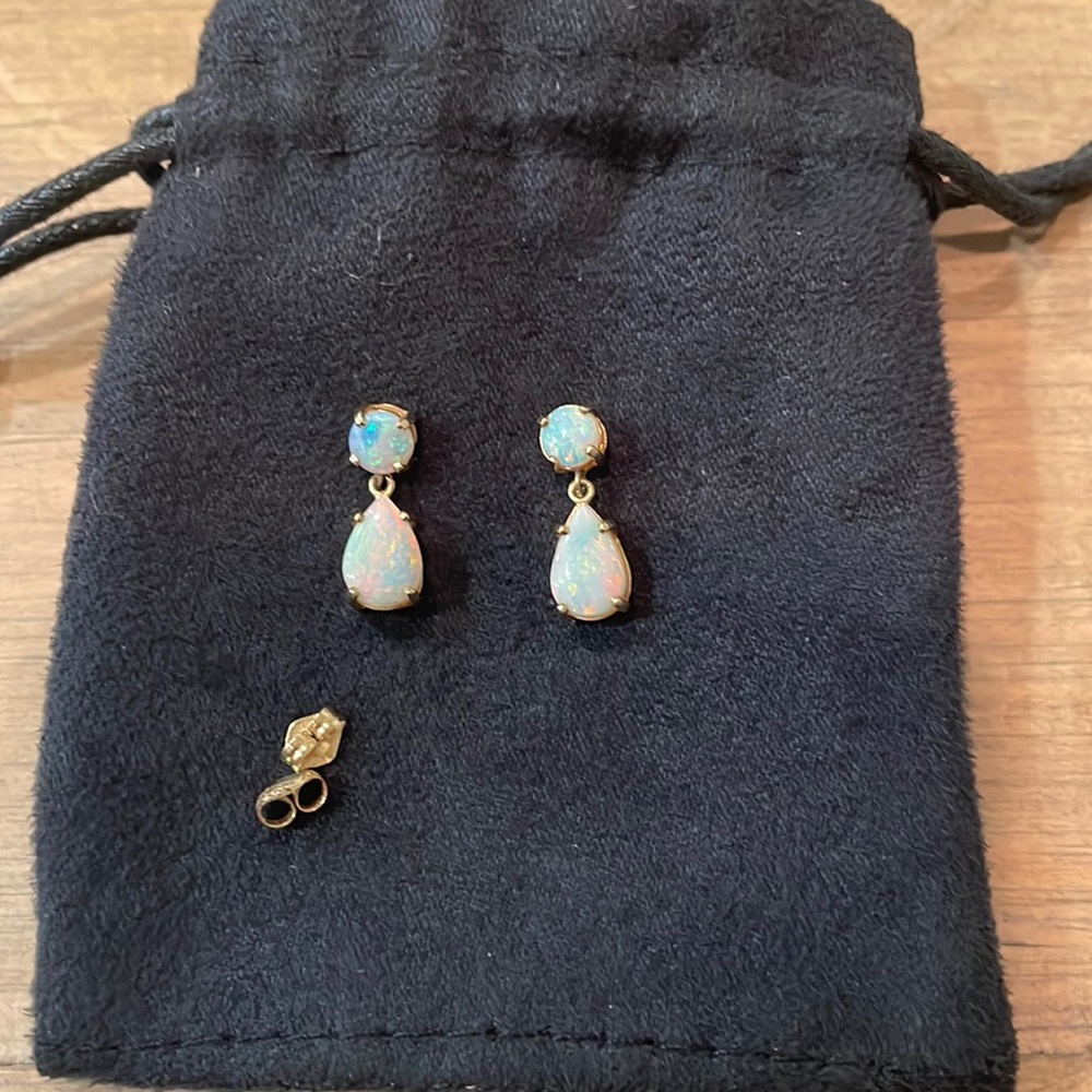 Opal earrings